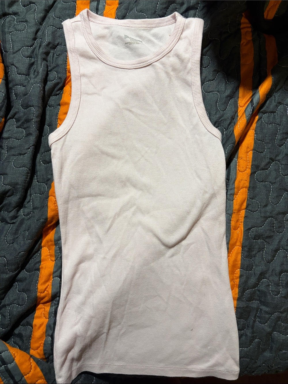 No Boundaries Light Pink Ribbed Tank Top